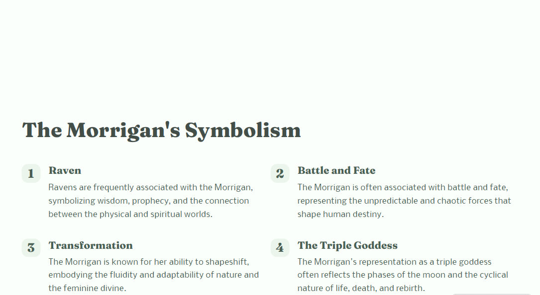 Morrigan Presentation