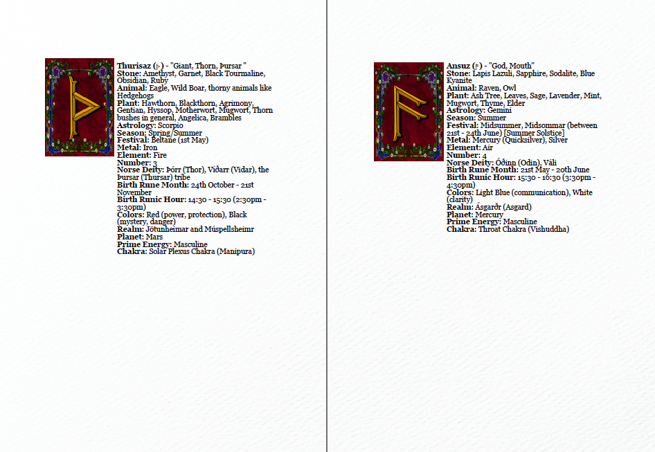 Guidebook for Sea Wolfs Rune Deck