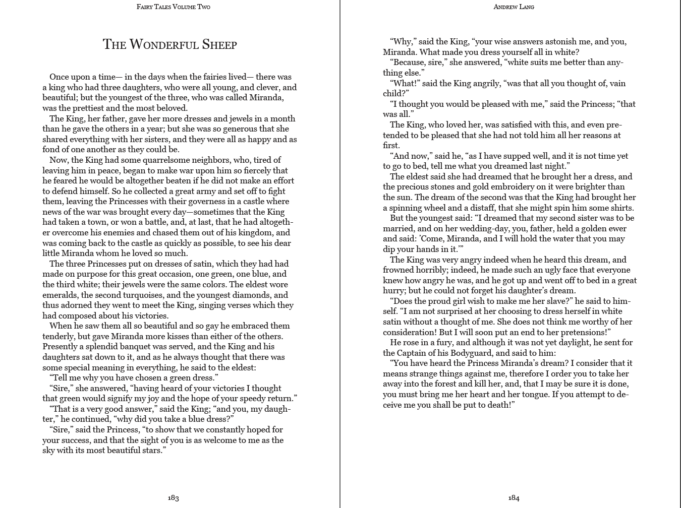 Andrew Langs Book of Fairy Tales V1+2