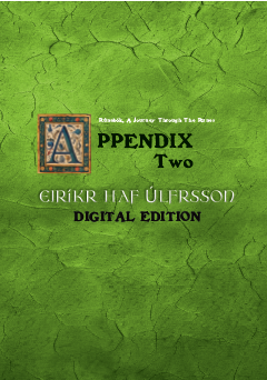 The Appendix PART TWO