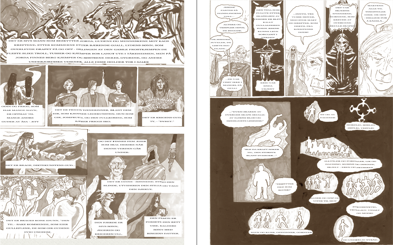 Gylfagginning, An Illustrated Edda by Maria Kvilhaug