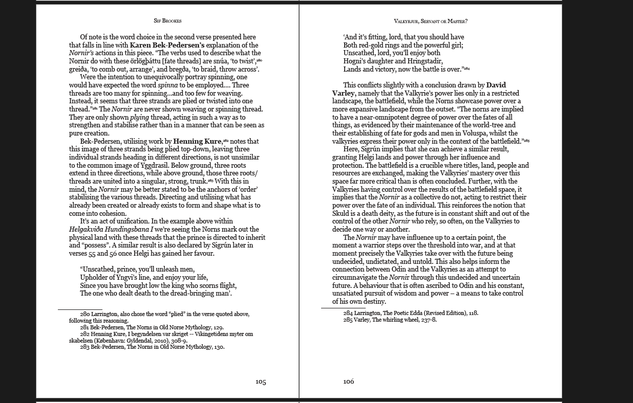 Valkyrjur, Servant or Master?