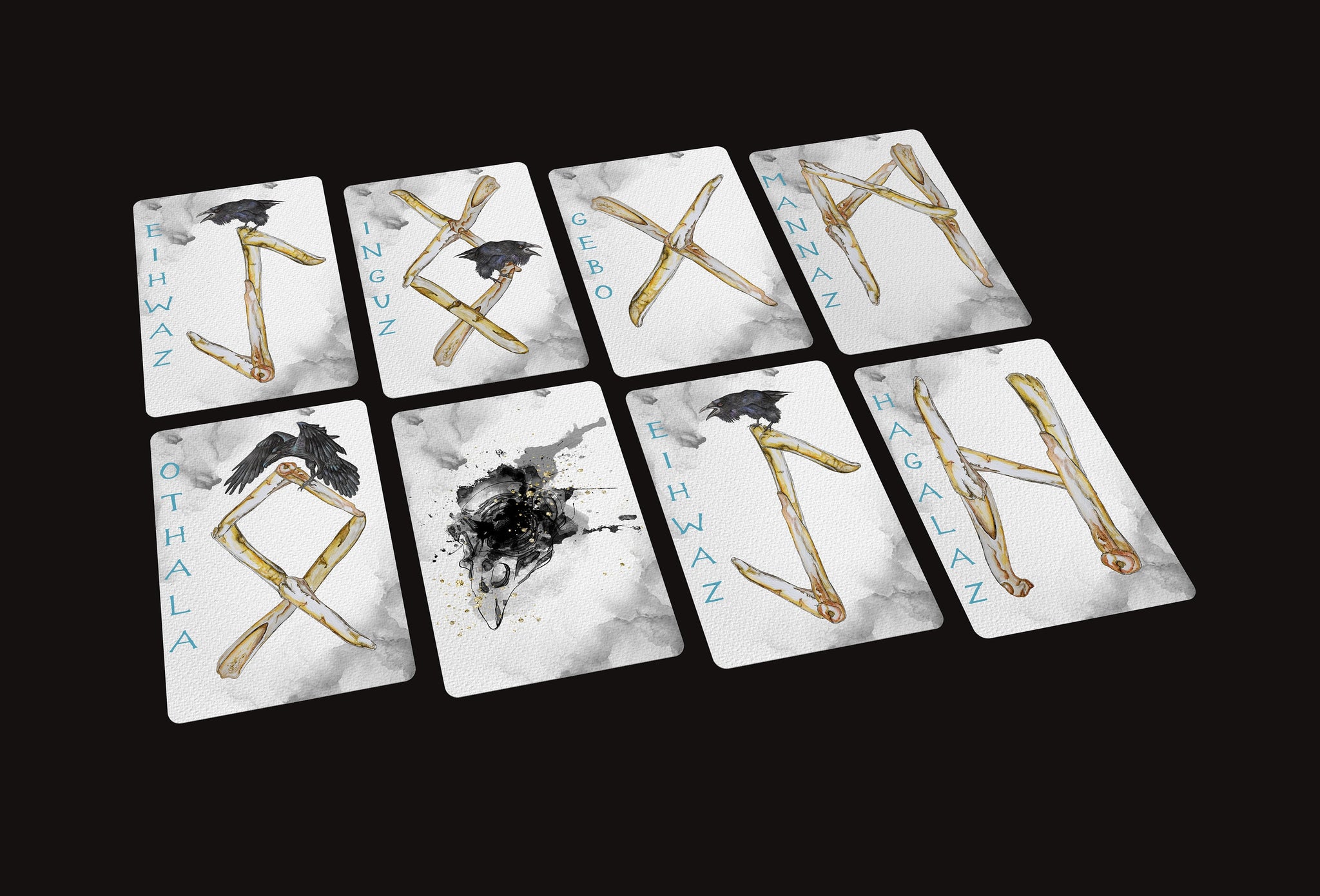 Bone Rune Cards